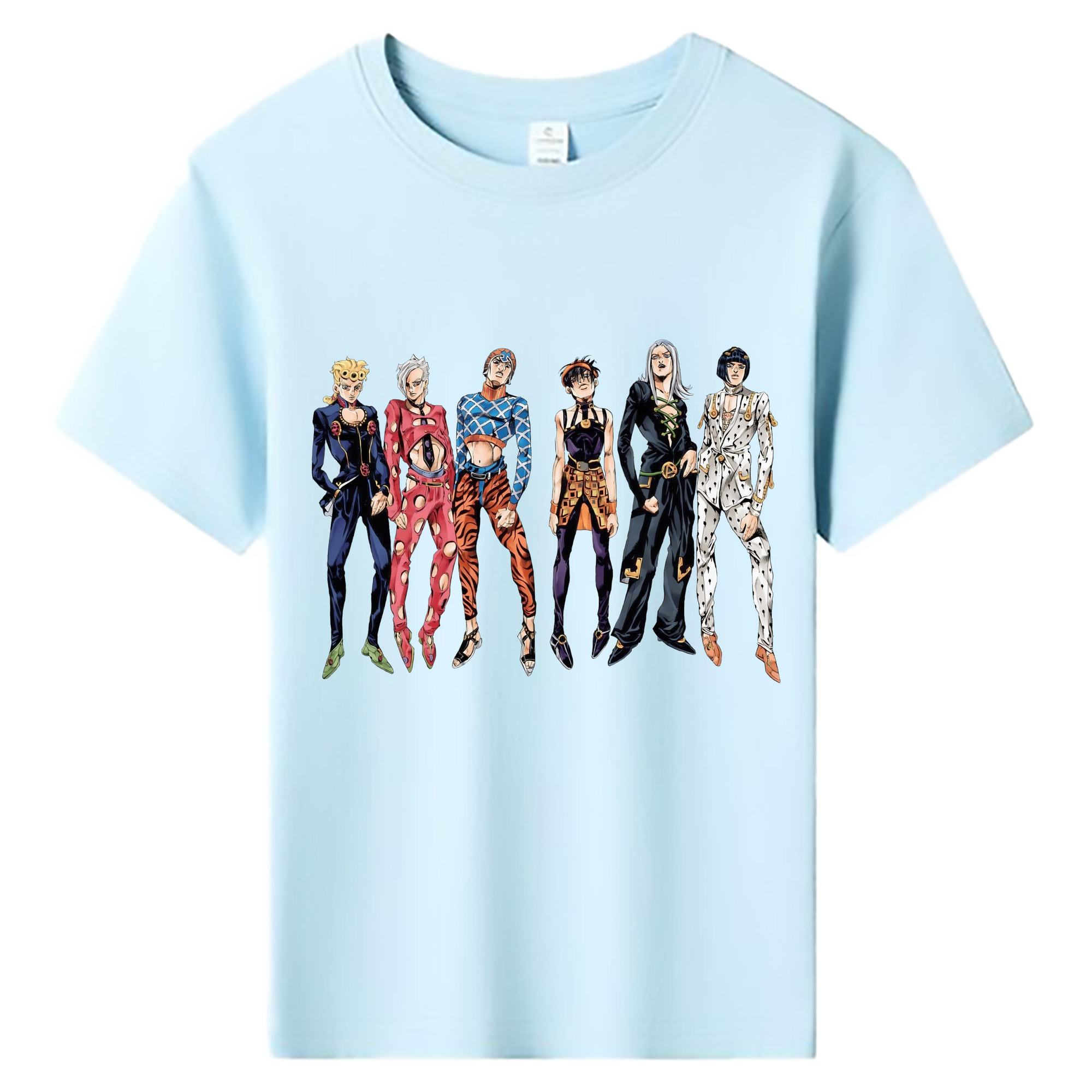 （画像用） ジョジョの奇妙な冒険 JoJo's Bizarre Adventure 綿100％キッズTシャツ（フロントプリント）